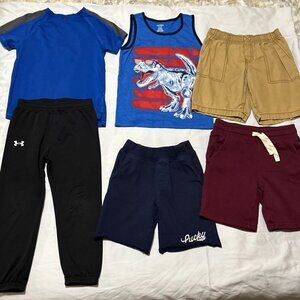 6pc Boys Shirt Shorts Pants Sweatpants Bundle Mix N Match Size 4 / 5